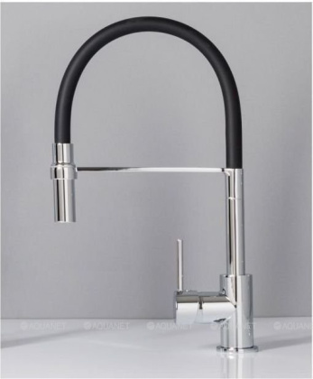 Смеситель для кухни Aquanet FF6215 черный Смеситель для кухни Aquanet FF6215 черный