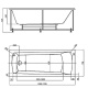 Акриловая ванна Акватек Либра 170x70 LIB170N-0000005