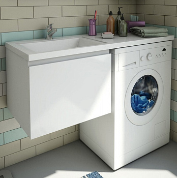 Тумба подвесная под умывальник Dallas Luxe 1100х482 1 ящик (ШхГхВ) 448х476х430