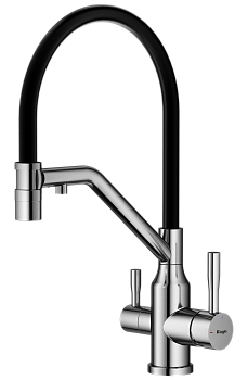 Смеситель Raglo для кухни со съемным гибким изливом, с магнитным фиксатором излива, с подключением фильтра питьевой воды R81.62.05