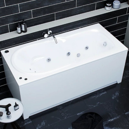 Ванна  Леда пустая с фр.экр.(слив справа)