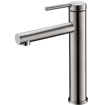 ETNA Смеситель для накладных раковин без донного клапана, нержавеющая сталь, исполнение сатин ETN-LMC-IN ETNA Смеситель для накладных раковин без донного клапана, нержавеющая сталь, исполнение сатин ETN-LMC-IN