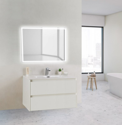 Тумба с раковиной подвесная BelBagno KRAFT 39-80 Pino Pasadena, раковина белая Тумба с раковиной подвесная BelBagno KRAFT 39-80 Pino Pasadena, раковина белая