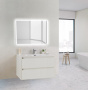 Тумба с раковиной подвесная BelBagno KRAFT 39-80 Pino Pasadena, раковина белая Тумба с раковиной подвесная BelBagno KRAFT 39-80 Pino Pasadena, раковина белая