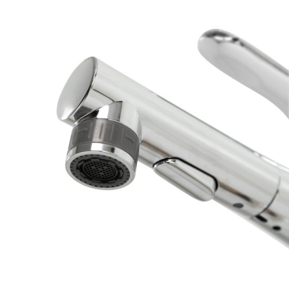 BB-LVMD-CRM-W0 Смеситель для раковины без донного клапана с выдвижным изливом Исполнение: Хром 