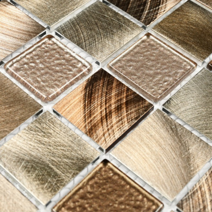 Стеклянная мозаика Bonaparte Titan Bronze 31,8х31,8 см
