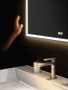 Зеркало TECNO c LED 70 с подсветкой, с функцией антизапотевание, белый глянцевый