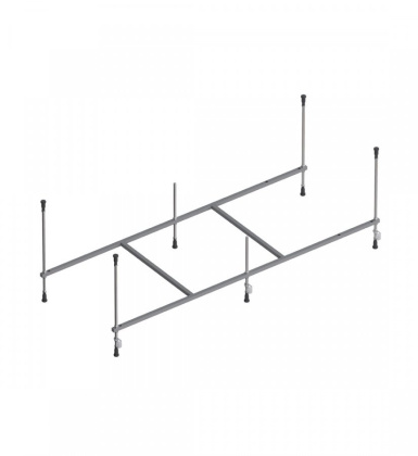 Акриловая ванна Gem 150x70 с каркасом и шторкой на борт ванны W90BS-080-140CT