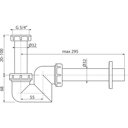 Слив для умываленика и биде, EKO