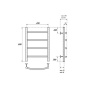 Полотенцесушитель электрический Point Афина PN04146E П4 400x600 левый/правый, хром