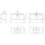 Металлическая структура PLAZA Next напольная 120, черная матовая PL.N.120.01\BLK.M