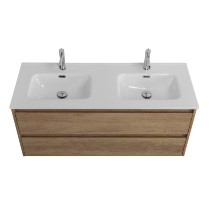 Тумба с раковиной на две чаши подвесная BelBagno KRAFT 120 Rovere Galifax Bianco , раковина белая Тумба с раковиной на две чаши подвесная BelBagno KRAFT 120 Rovere Galifax Bianco , раковина белая