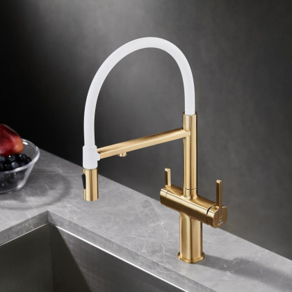 Смеситель для кухни с гибким изливом ROSE R358 R358G