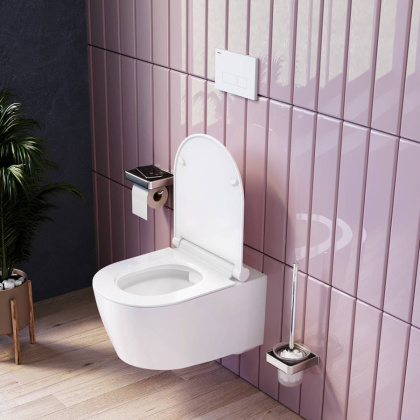 DX77C1700SC Jupiter Унитаз подвесной без ободка с сиденьем микролифт