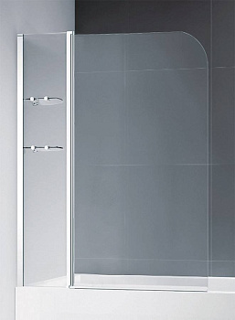 Шторка на ванну ECO-O-V-12-120/140-P-Cr-L Условные размеры,мм:1200x1400 Габариты с диапазоном регулировок, мм:(1200-1215)x1400 