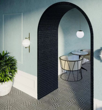 Декор VT\A295\SG1544N Фреджио 2 черно-белый (уп\16шт), шт