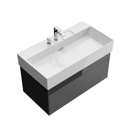 Тумба LOGICA подвесная 2 ящика 90 см, стальной серый LO.90.2\ST