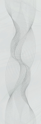 Декор Веро голубой светлый глянцевый обрезной 40x120x1