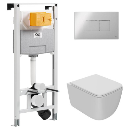 Сет: OLI 120 ECO Sanitarblock pneumatic+Панель KARISMA, хр. гл. + Унитаз Point Меркурий PN41831 Сет: OLI 120 ECO Sanitarblock pneumatic+Панель KARISMA, хр. гл. + Унитаз Point Меркурий PN41831