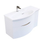 Тумба RIVA 100 см левая, белая матовая RV.100Lh\WHT.M