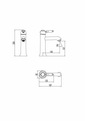 Смеситель Lemark Villa LM4837B для раковины Смеситель Lemark Villa LM4837B для раковины
