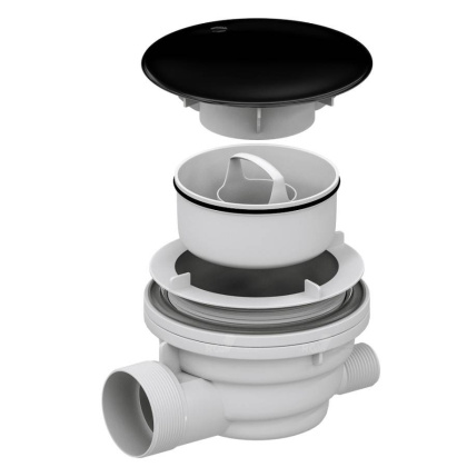 Сифон для душевых поддонов RGW Velplex QYD-01 черный, RGW 18241101-04