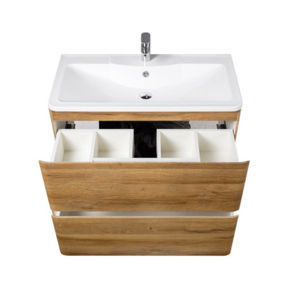 Тумба с раковиной напольная BelBagno ALBANO 90 Bianco Lucido, раковина белая