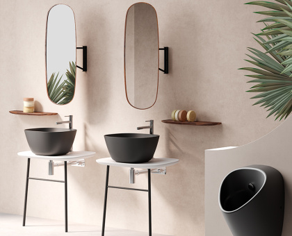 Зеркало Plural 35 см, поворотное, цвет американский орех