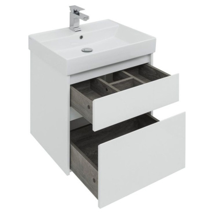 Мебель для ванной Aquanet Nova Lite 60 белый (2 ящика)