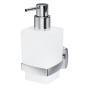 Стеклянный диспенсер для жидкого мыла Gem с настенным держателем, 15,3х7х11,1 см, белый, A9036900