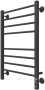 Полотенцесушитель Terminus Сицилия П8 500х800 электро КС 9005 матовый  Полотенцесушитель Terminus Сицилия П8 500х800 электро КС 9005 матовый
