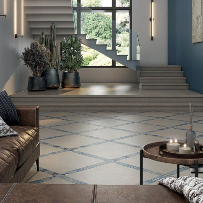 Бордюр OS\B245\SG6062R Онда 2 синий (7,2см*60см*11мм) (8шт/0,346м2) орнамент, шт