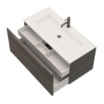 Тумба под раковину Creto Luna Venge 100 см 17-VG100