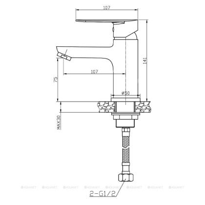 Смеситель для раковины Agger Splendid A0902100 Смеситель для раковины Agger Splendid A0902100
