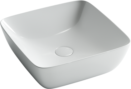 Умывальник чаша FORM накладная квадратная 410*410*145мм