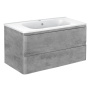 База под раковину Vico 1000 подвесная, 2 выкатных ящика soft close, Beton