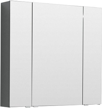 Зеркало-шкаф Aquanet Алвита 90 серый антрацит