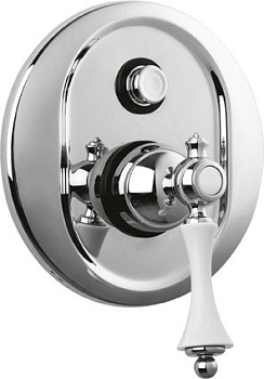 MARGOT-VDIM-01-N Встраиваемый смеситель для душа с переключателем Исполнение: Хром, Ручки: Черная 