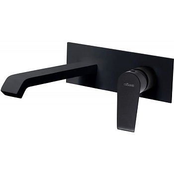 NAUTIC-BLI-NOP Смеситель для раковины однорычажный, с донным клапаном, исполнение черный матовый