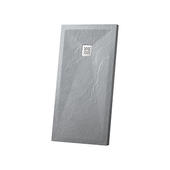 Поддон для душа из искусственного камня VST-4SR8010G, 1000*800*25, серый