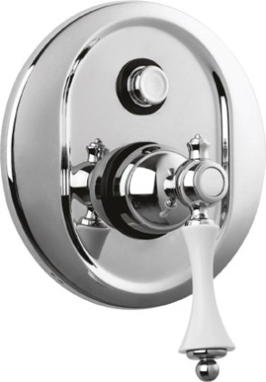 MARGOT-VDIM-01-N Встраиваемый смеситель для душа с переключателем Исполнение: Хром, Ручки: Черная 