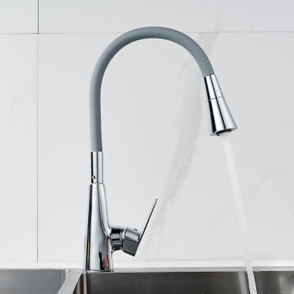 Смеситель для кухни с гибким изливом Shevanik S543-9