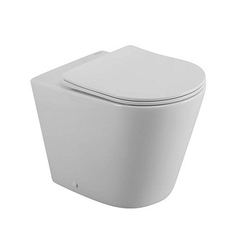 FLAY-R Унитаз приставной безободковый с сиденьем дюропласт soft close, BB1003CBR/SC FLAY-R Унитаз приставной безободковый с сиденьем дюропласт soft close, BB1003CBR/SC