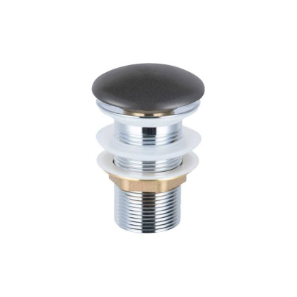 Донный клапан с керамической крышкой Vincea DBS0-216MG, серая мат. крышка, без перелива