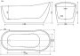 Ванна Perla акриловая отдельностоящая, арт. FB06 Ванна Perla акриловая отдельностоящая, арт. FB06