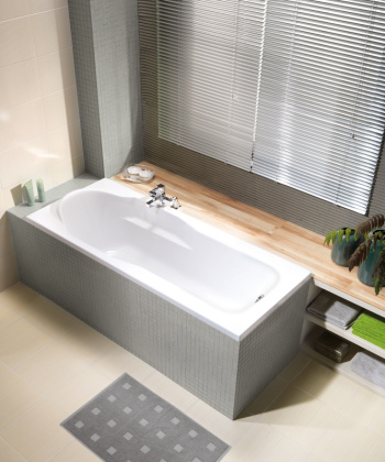 Ванна акриловая прямоугольная Cersanit SANTANA 170x70, ультра белый