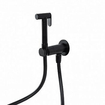 LEAF-DIF-NOP Гигиенический душ со смесителем, исполнение черный матовый
