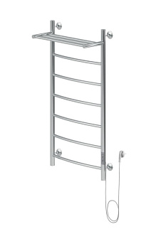 Полотенцесушитель электрический Aquanet Romeo 100х50 Тэн справа, с полкой