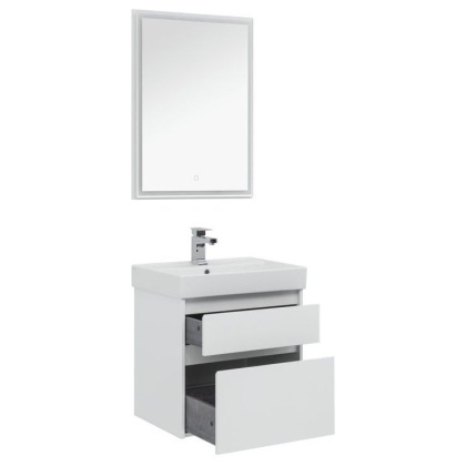 Мебель для ванной Aquanet Nova Lite 60 белый (2 ящика)