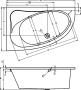 Акриловая ванна Riho Lyra, 140х90 см R Акриловая ванна Riho Lyra, 140х90 см R